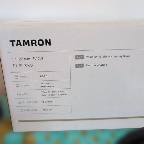 Tamron Zoom Lenses E 17-28Mm F/2.8