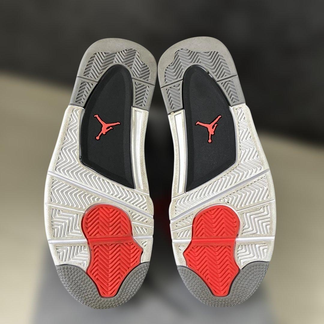 Air Jordan Sneakers 4 Retro 8.5 26.5 Dark Grey/Infrared 23-Black