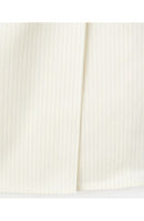 Mng Long Sleeve Mango Stripe Halter Top Ecru