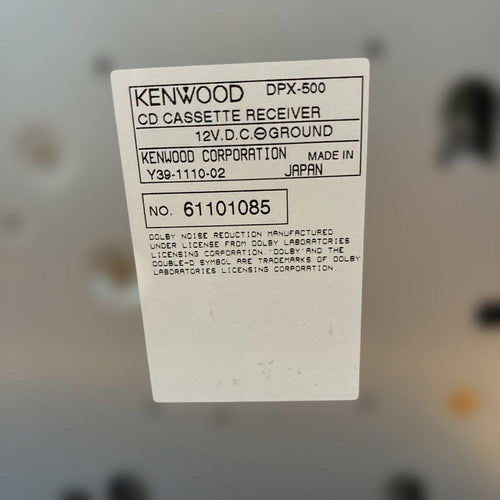Kenwood Deck Player Changer Dpx-500 Cd
