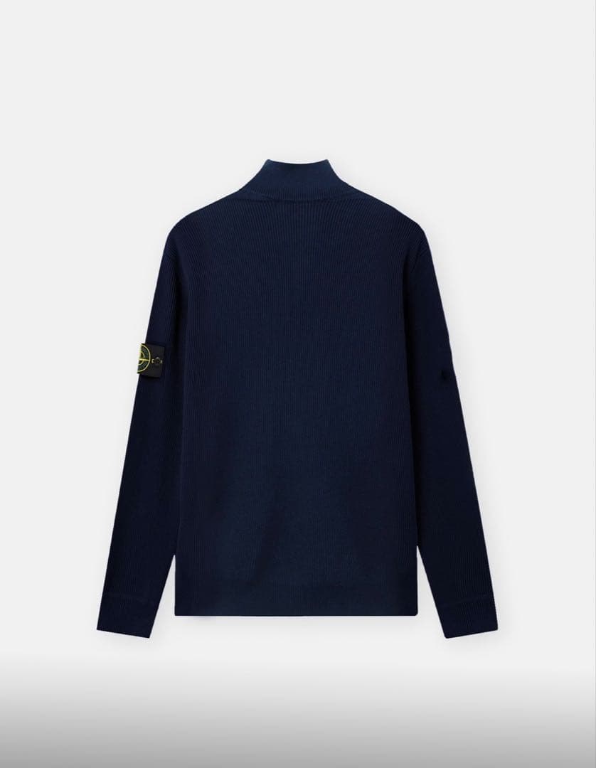 Stone Island Knit Sweater Ribbed Soft Organic Cotton