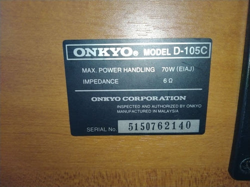 Onkyo Speaker D-105C