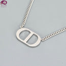 Christian Dior Necklace N1026Homst Cd Icon 53~55.5 Sv925