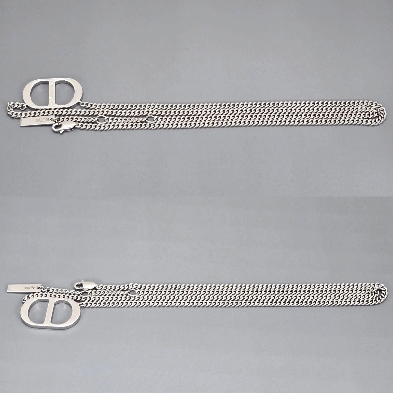 Christian Dior Necklace N1026Homst Cd Icon 53~55.5 Sv925