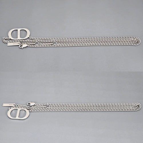 Christian Dior Necklace N1026Homst Cd Icon 53~55.5 Sv925