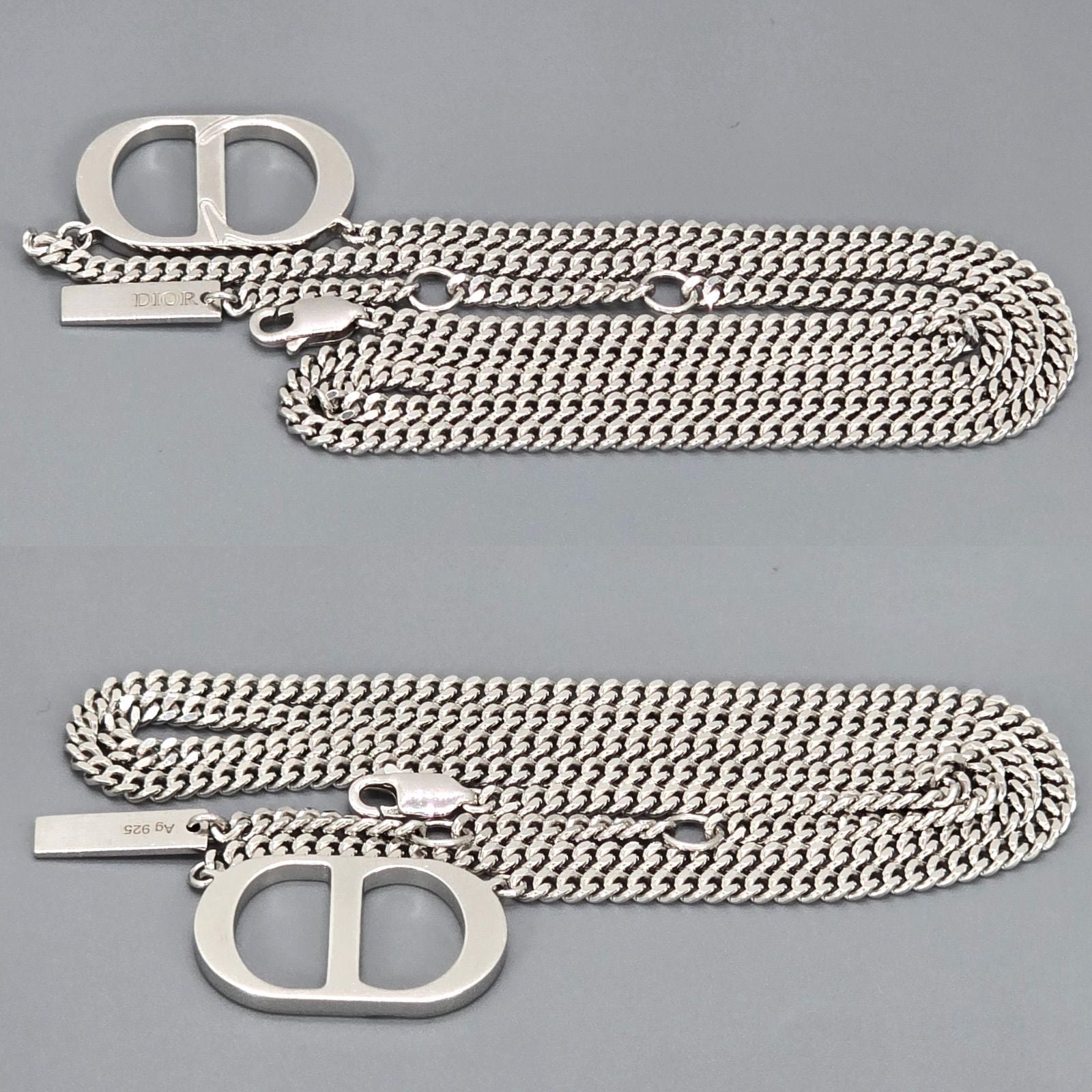 Christian Dior Necklace N1026Homst Cd Icon 53~55.5 Sv925