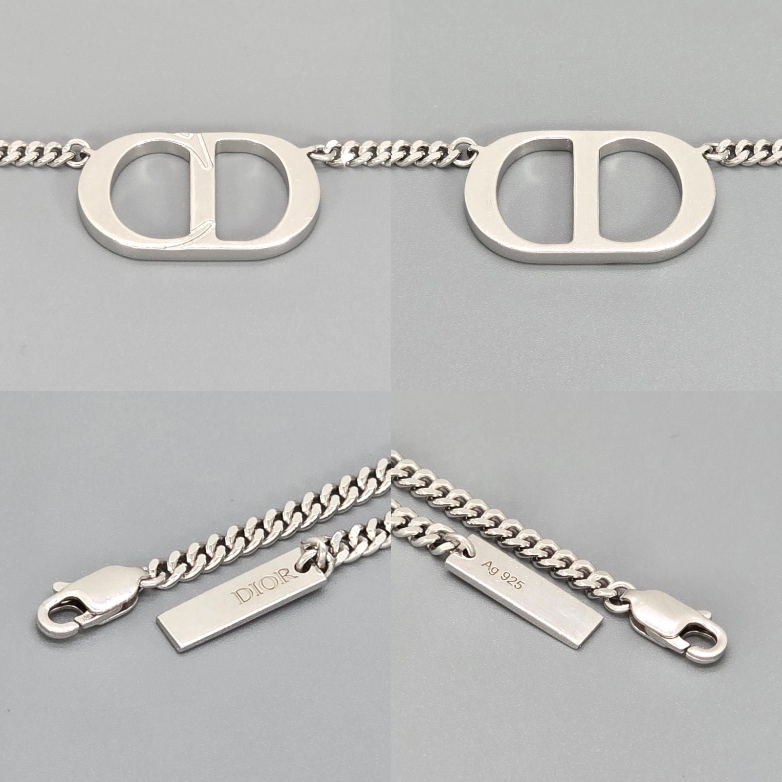 Christian Dior Necklace N1026Homst Cd Icon 53~55.5 Sv925