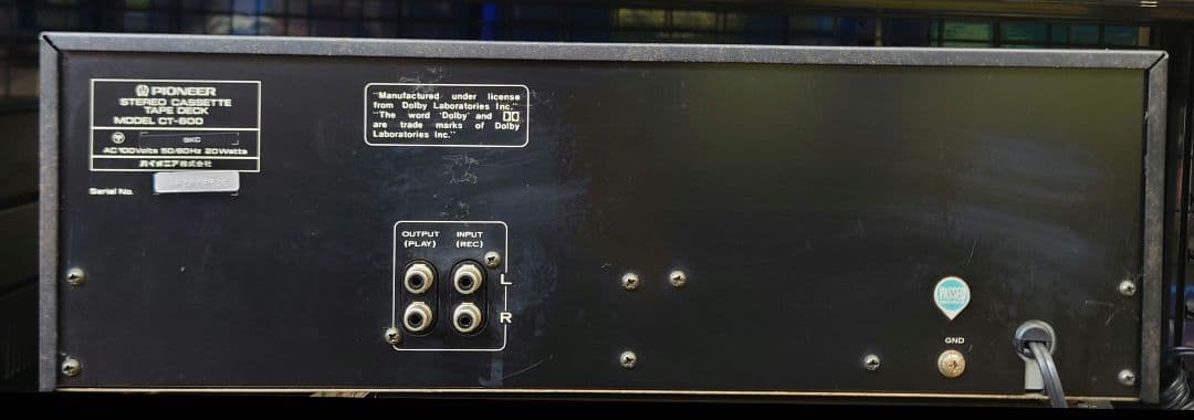 Pioneer Cd, Md Cassette Decks 59500 1979 Ct-600