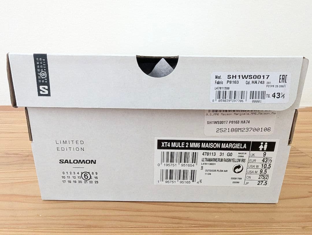 Mm6 Maison Margiela Sneakers Salomon Xt-4 Mule 27.5