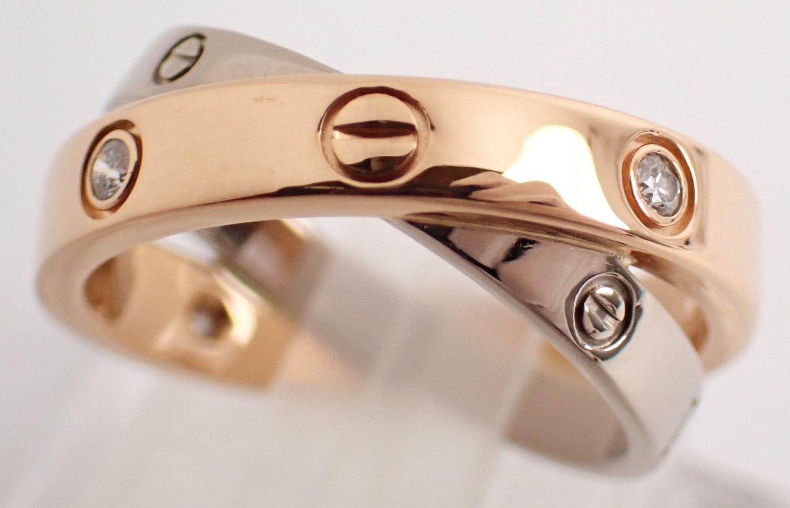 Cartier Ring #47(7 K18Pg/Wg 6.1G