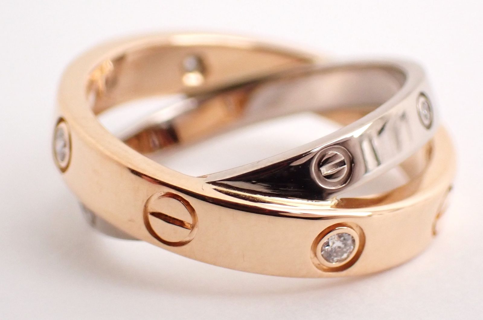 Cartier Ring #47(7 K18Pg/Wg 6.1G
