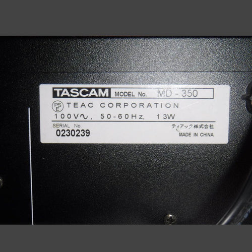 Tascam Cd, Md Cassette Decks Md-350