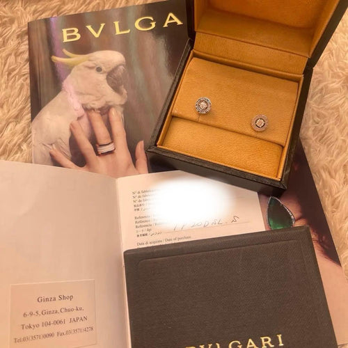 Bvlgari Earrings (Pairs) 1P K18Wg