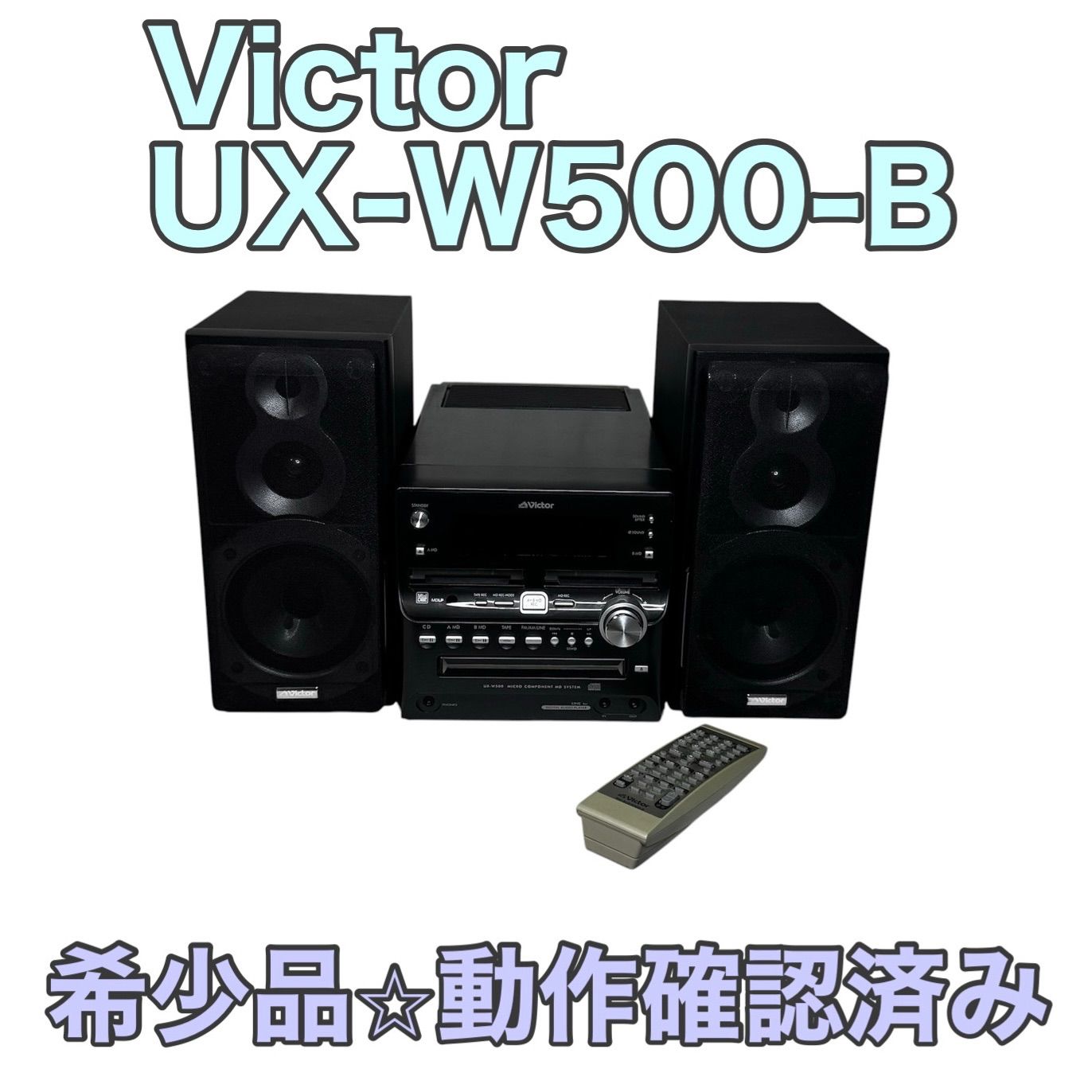 Victor Cd Md Cassette Deck Ux-W500-B
