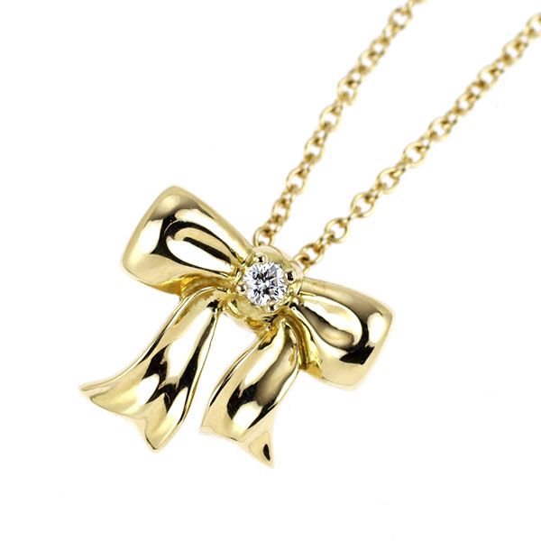 Tiffany Necklace K18Yg