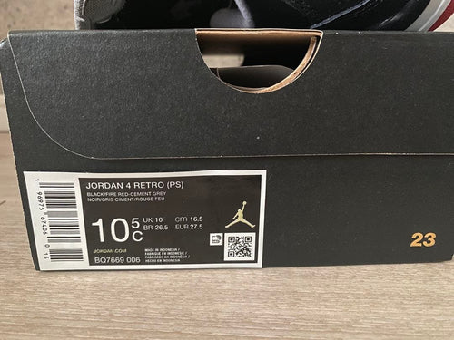 Air Jordan Sneakers 4 Ps "Bred Reimagined"