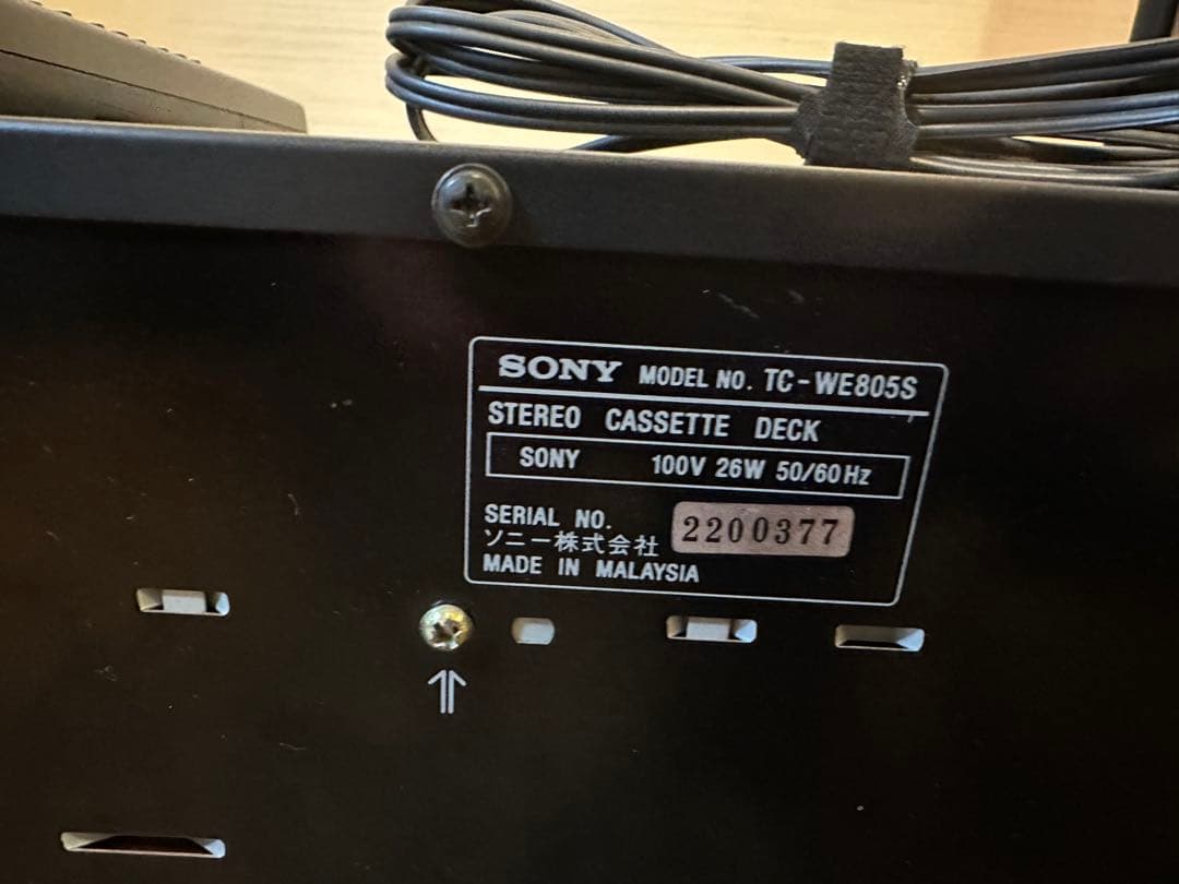 Sony Cd, Md Cassette Decks Tc-We805S
