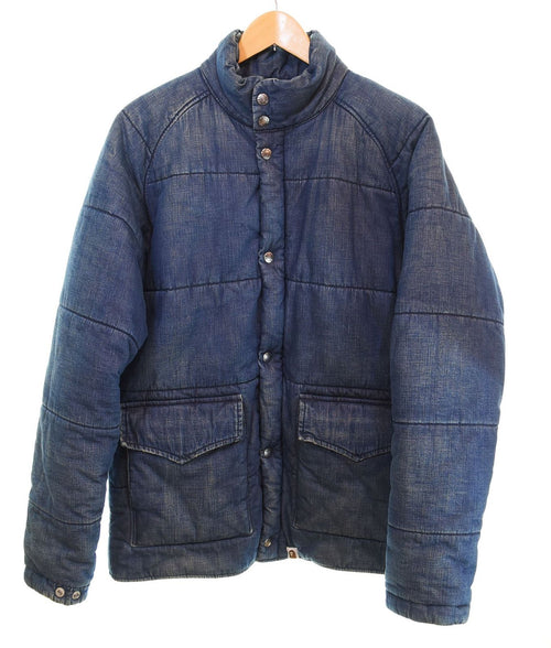 A Bathing Ape Tailored Jacket Indigo Denim Puffer S 103Mt-2603