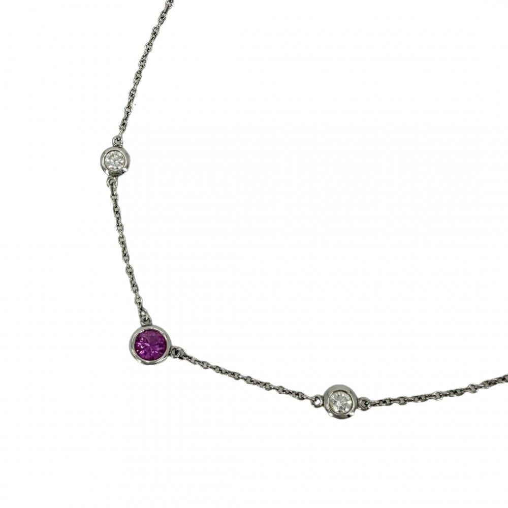 Tiffany Necklace Tiffany&Co. Pt950 2.9G
