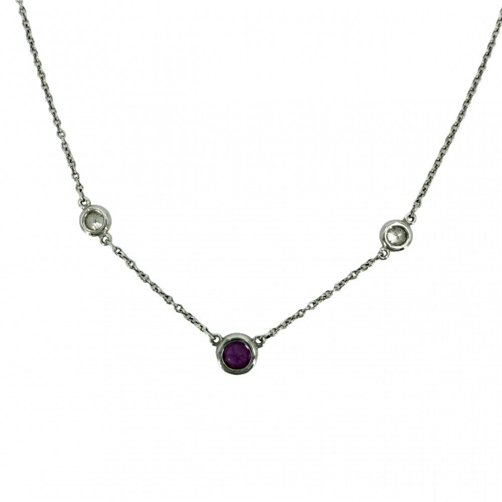 Tiffany Necklace Tiffany&Co. Pt950 2.9G