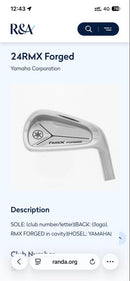 Yamaha Iron Set 24Rmx Forged