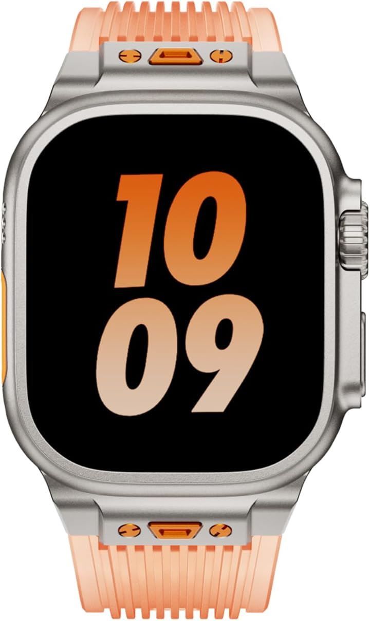 Others Royce&Roland Apple Watch Ultra 3 2 1 Series 10 8 7 6 5 (Clear Orange)