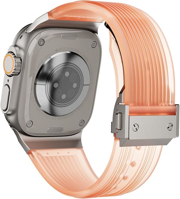 Others Royce&Roland Apple Watch Ultra 3 2 1 Series 10 8 7 6 5 (Clear Orange)
