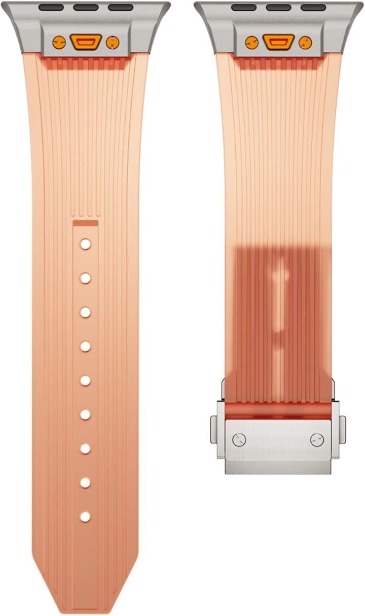 Others Royce&Roland Apple Watch Ultra 3 2 1 Series 10 8 7 6 5 (Clear Orange)