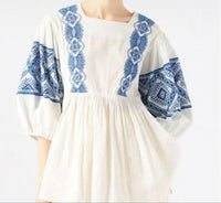 Souleiado Short-Sleeve Embroidery