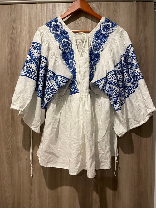 Souleiado Short-Sleeve Embroidery