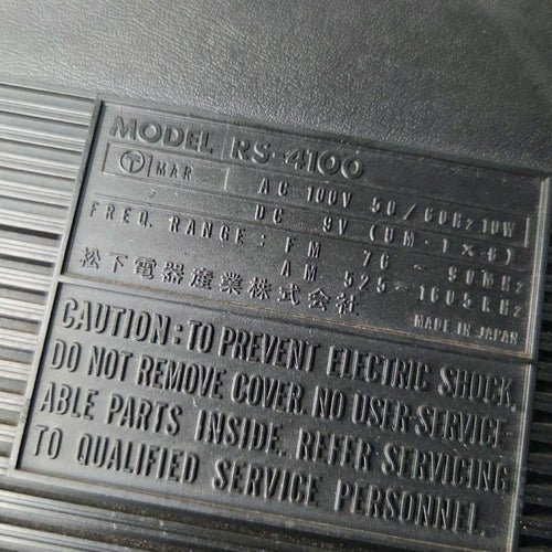 National Radios Radio Cassette Players Rs-4100