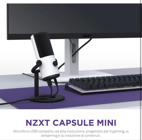 Condenser Microphone Nzxt Capsule Mini White