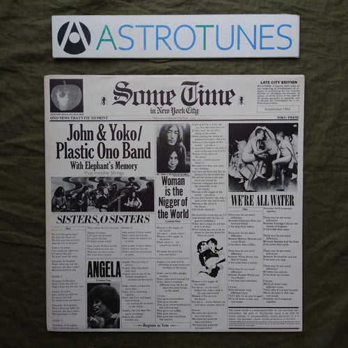Western Music 1972 John Yoko Plastic Ono Band 2 Lp Some Time In New York City: