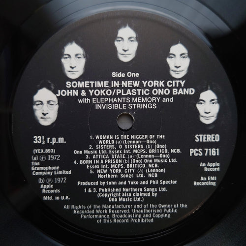 Western Music 1972 John Yoko Plastic Ono Band 2 Lp Some Time In New York City: