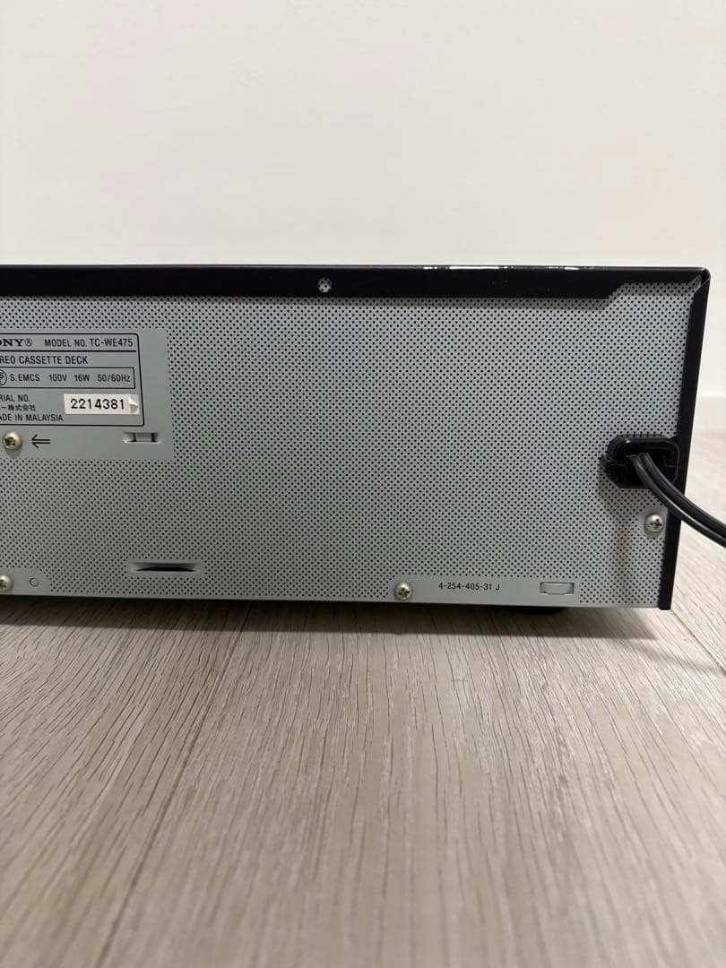 Sony Cd, Md Cassette Decks Tc-We475