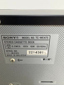 Sony Cd, Md Cassette Decks Tc-We475