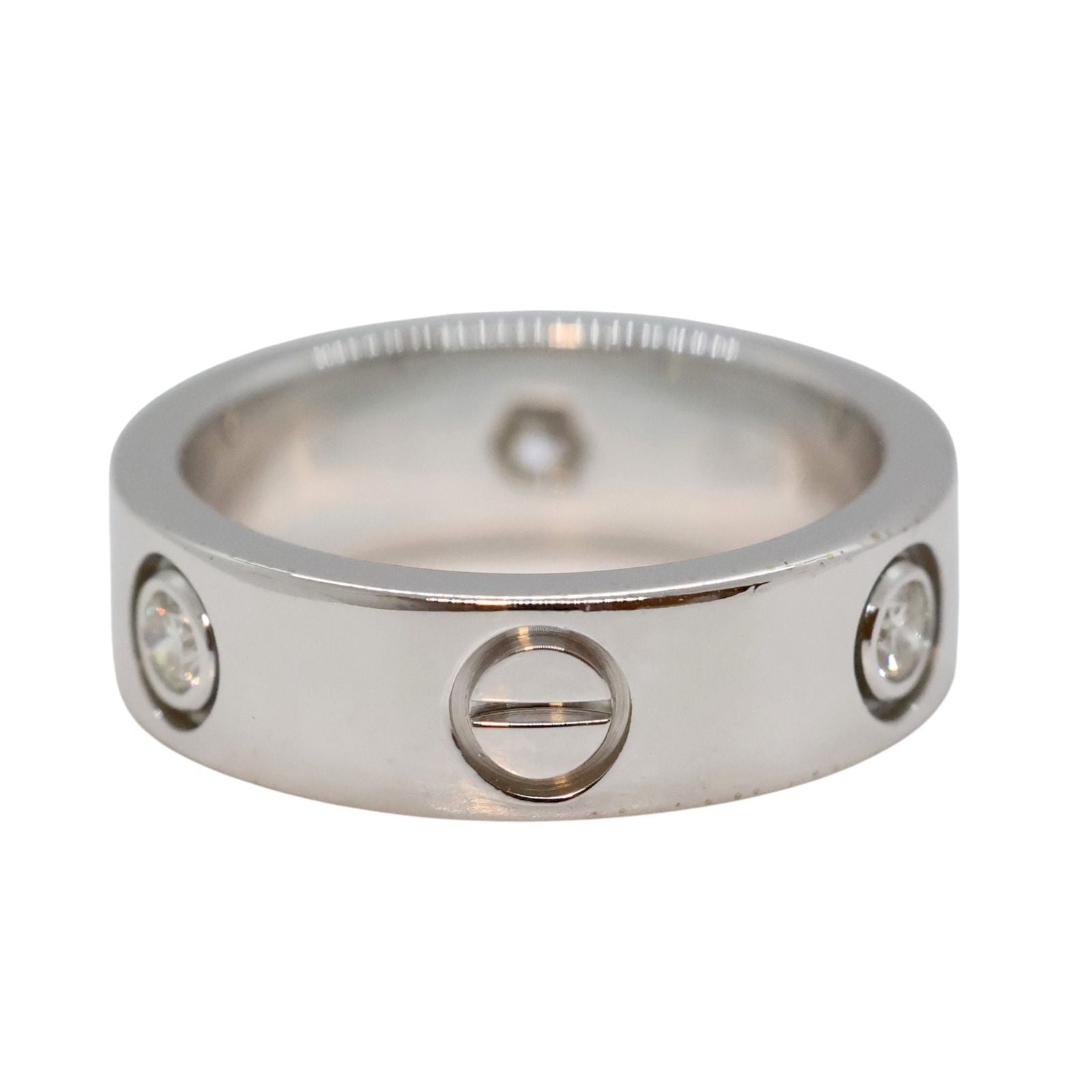 Cartier Ring 3Pd K18Wg #50