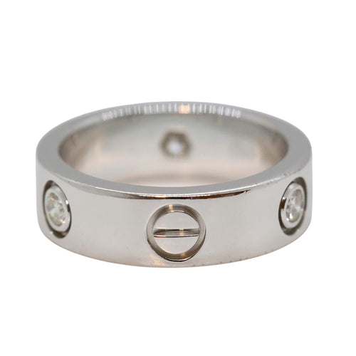Cartier Ring 3Pd K18Wg #50