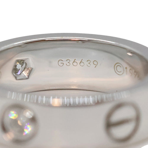 Cartier Ring 3Pd K18Wg #50