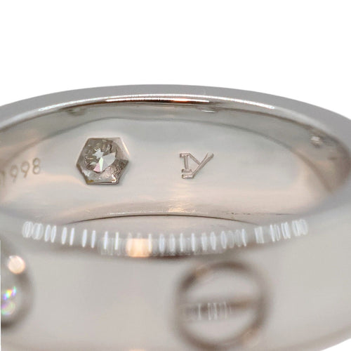 Cartier Ring 3Pd K18Wg #50