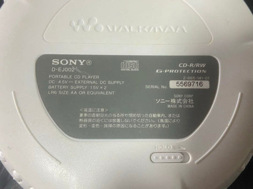Portable Cd Player Sony D-Ej002