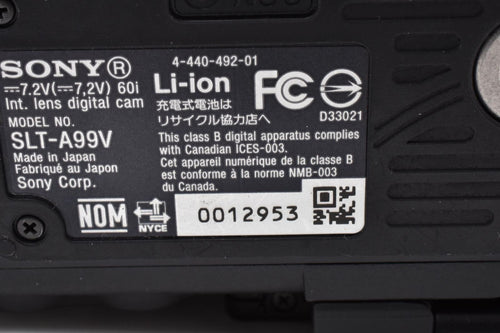 Sony Digital Slr 99 /3018 Ok