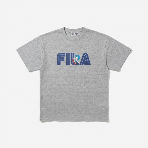 Fila T -Shirt Sm6Sau707 S/S Tee Mgy Wt0 Sega Bk0 Kh0