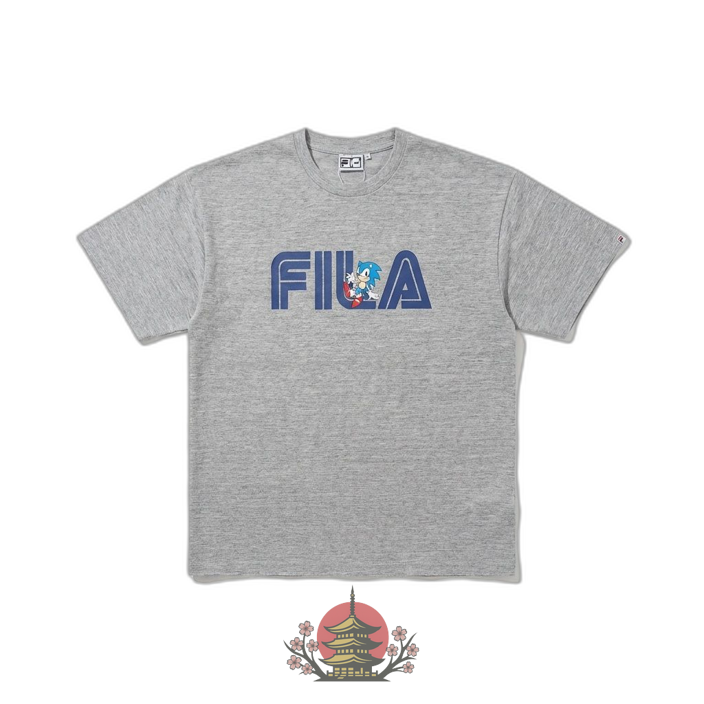 Fila T -Shirt Sm6Sau707 S/S Tee Mgy Wt0 Sega Bk0 Kh0