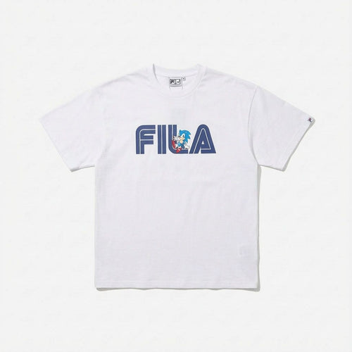 Fila T -Shirt Sm6Sau707 S/S Tee Mgy Wt0 Sega Bk0 Kh0
