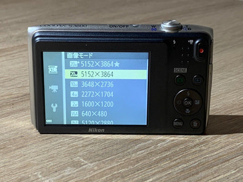 Compact Digital Camera 0874 Nikon Coolpix S3600