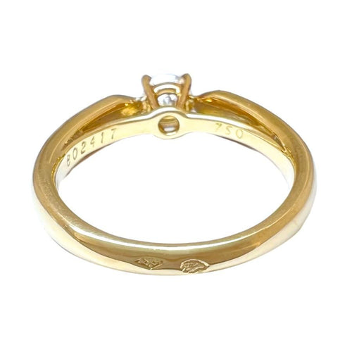 Cartier Ring 0.31Ct 750 K18 Yg Pg Wg 3 49