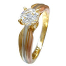 Cartier Ring 0.31Ct 750 K18 Yg Pg Wg 3 49