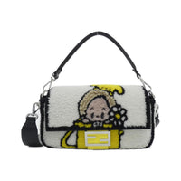 Fendi Handbag 7Va572 Awxm F1S92/Nero+Pomelo F1S92/ Silver(