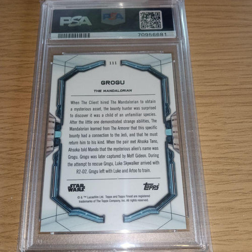 Topps Star Wars 2022 Grogu Refractor Psa 10